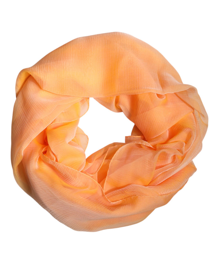 Dolce & Gabbana 100% Silk shawl in orange