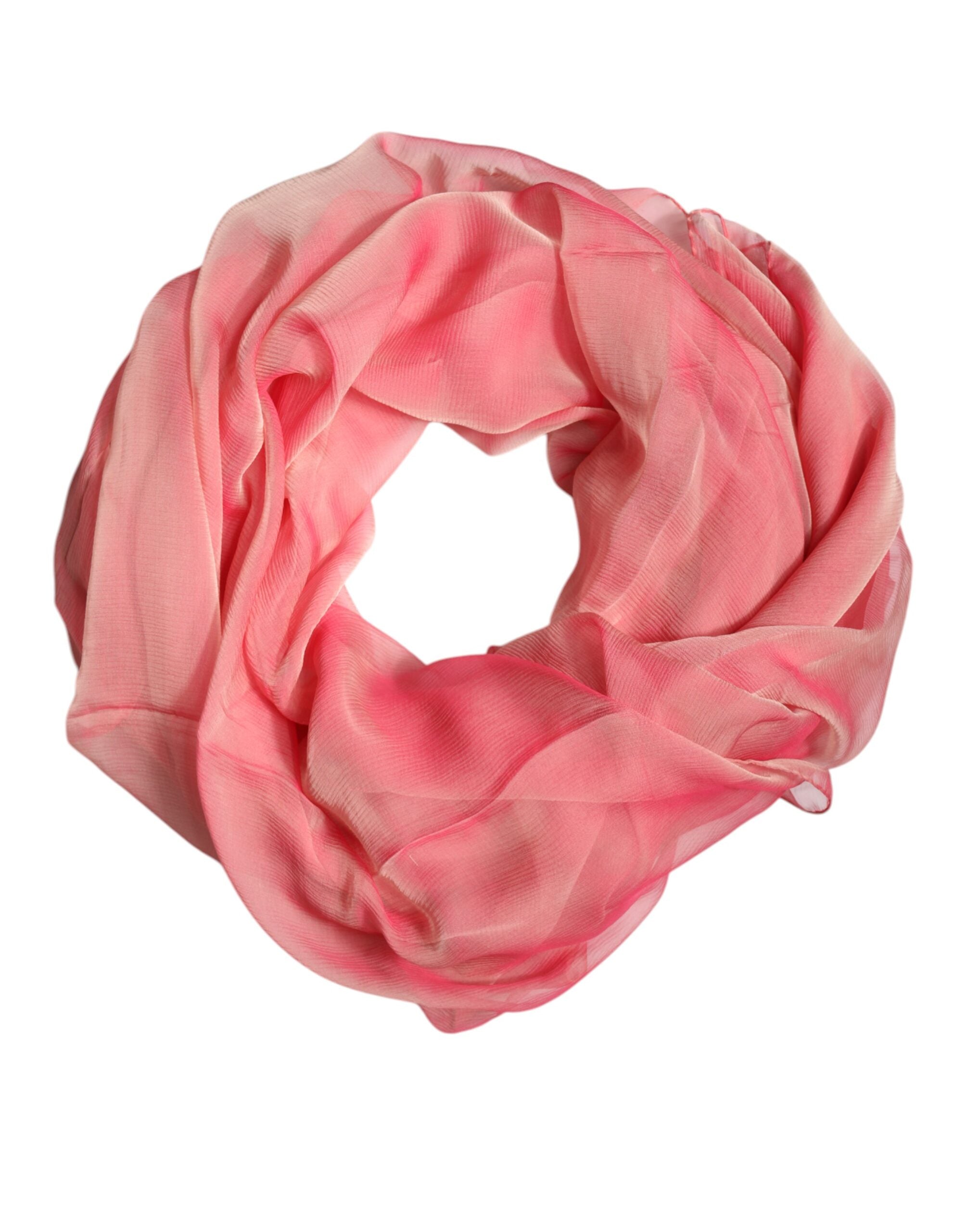 Dolce & Gabbana 100% Silk shawl in pink — view 2