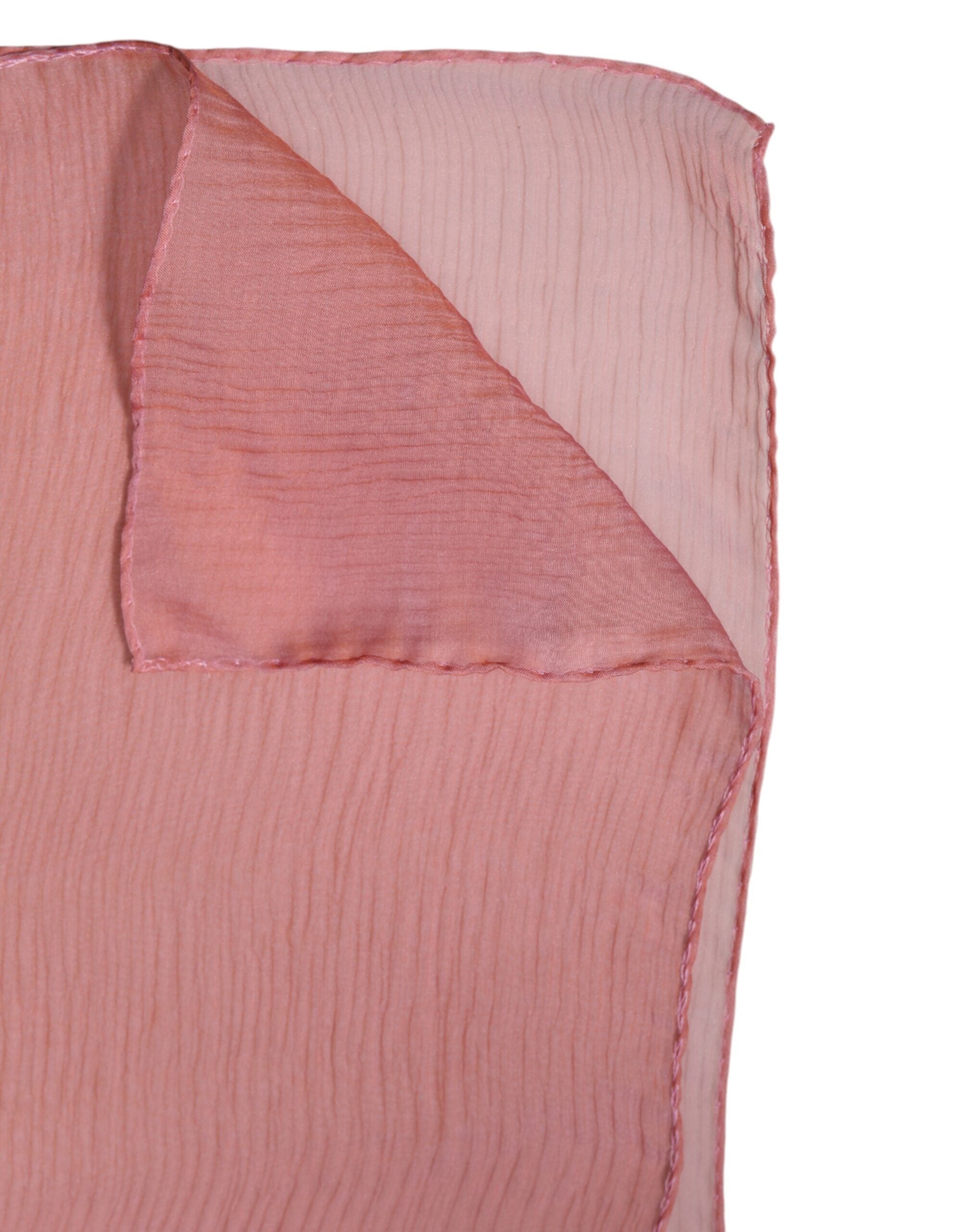 Dolce & Gabbana 100% Silk shawl in pink — view 6