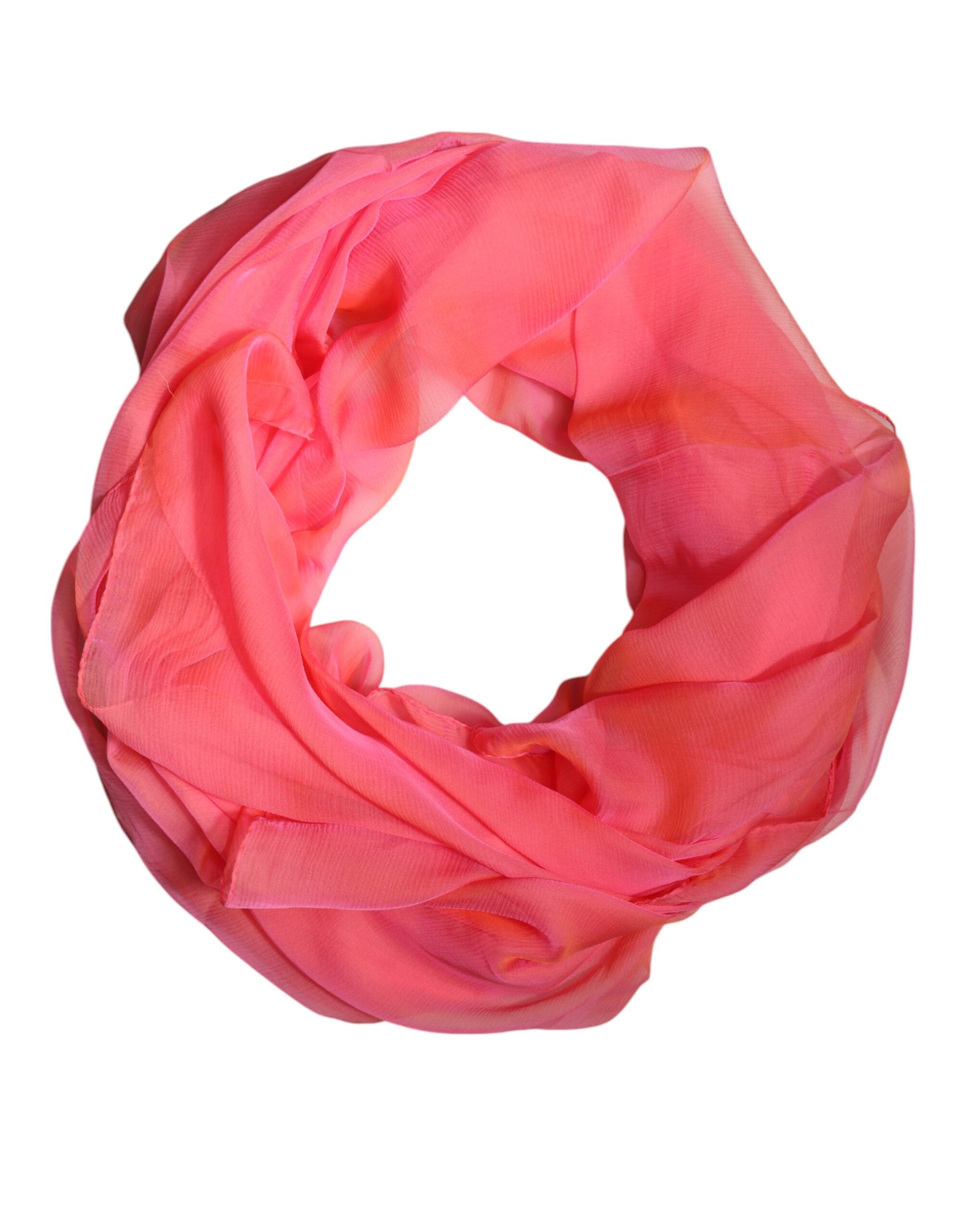 Dolce & Gabbana 100% Silk shawl in pink — view 2