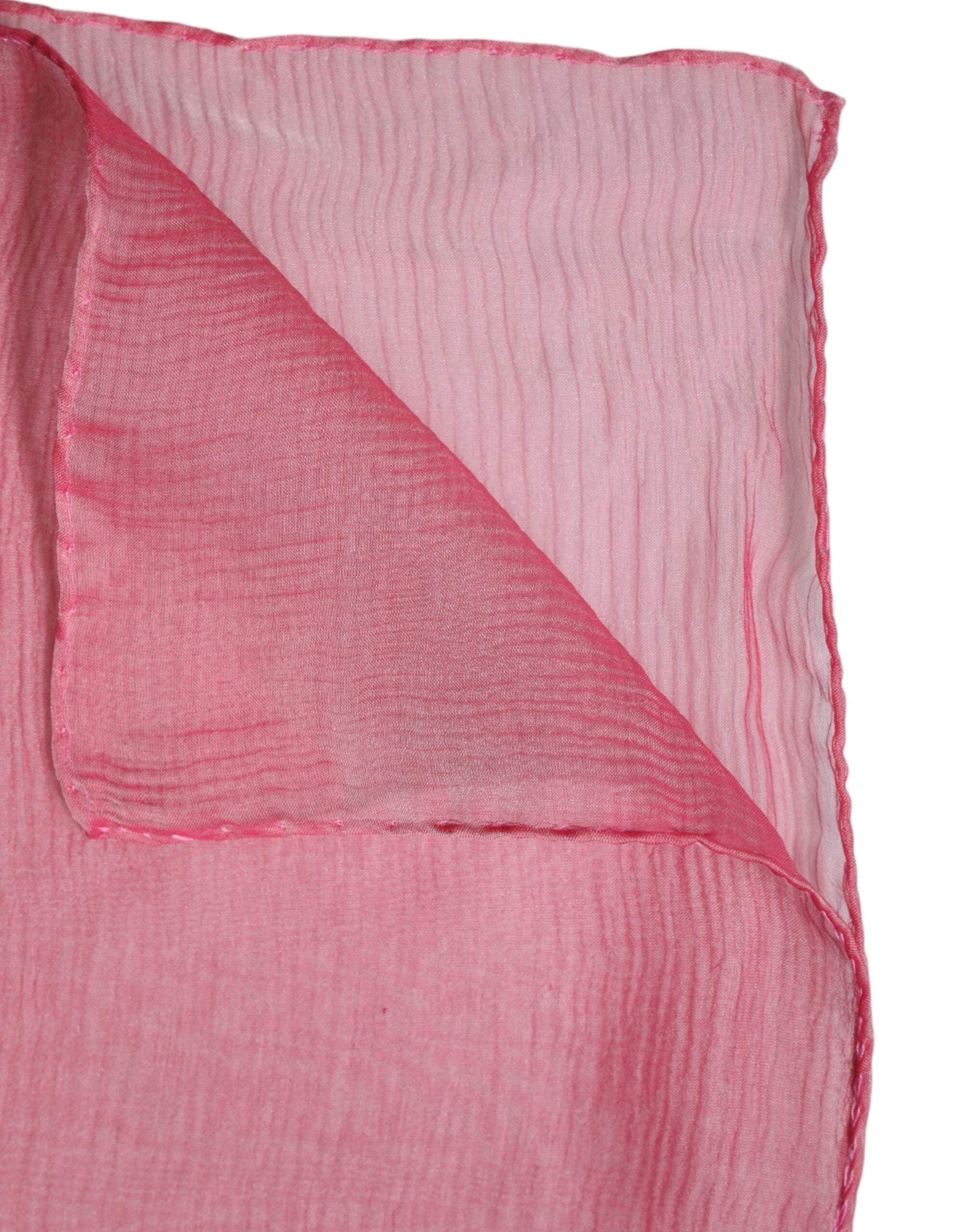 Dolce & Gabbana 100% Silk shawl in pink — view 6