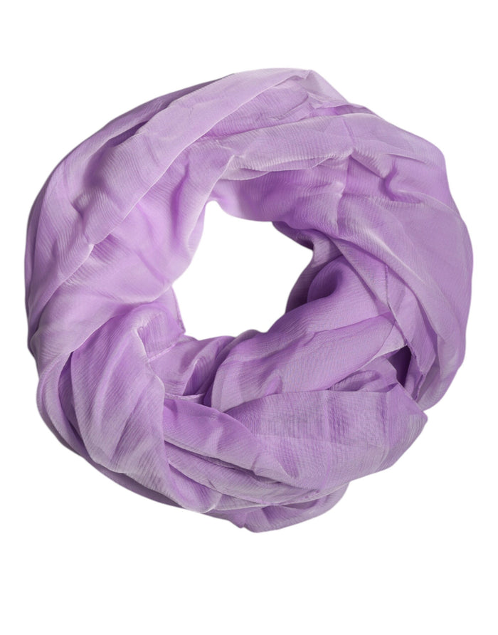 Dolce & Gabbana 100% Silk scarf in purple — view 2