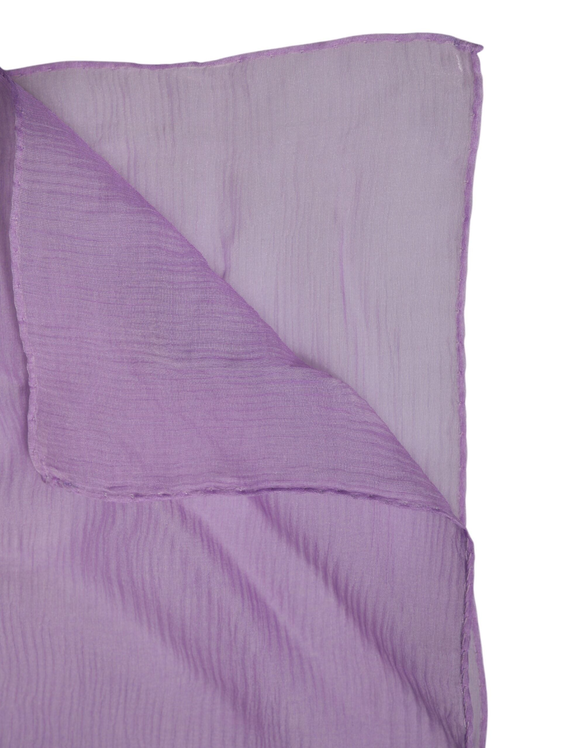 Dolce & Gabbana 100% Silk scarf in purple — view 5