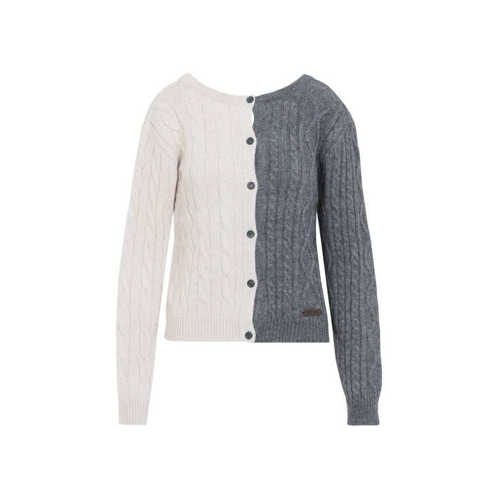 Bicolor Cardigan Alpaca