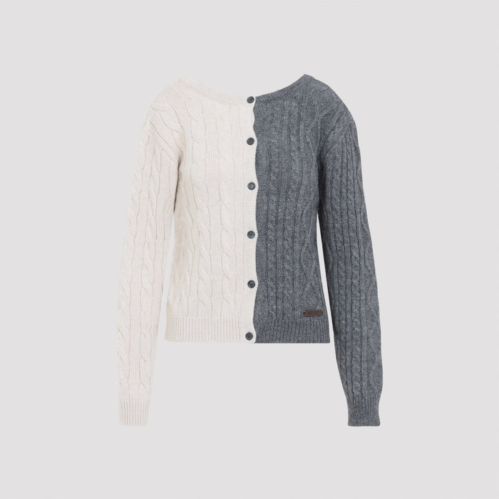 Bicolor Cardigan Alpaca