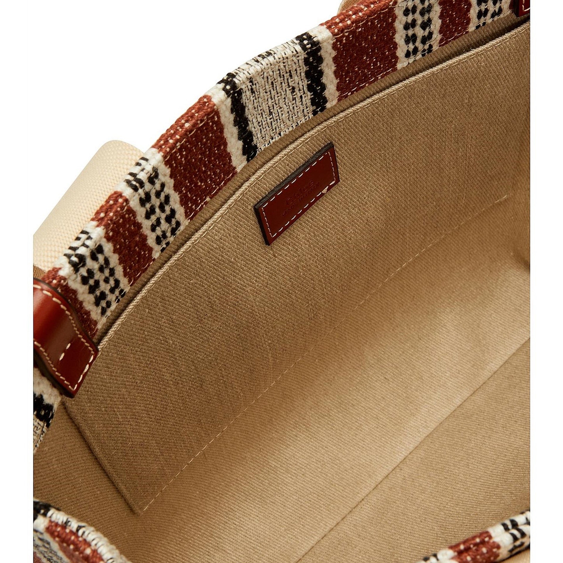 Chloe Medium Woody Tote Bag Brown Linen