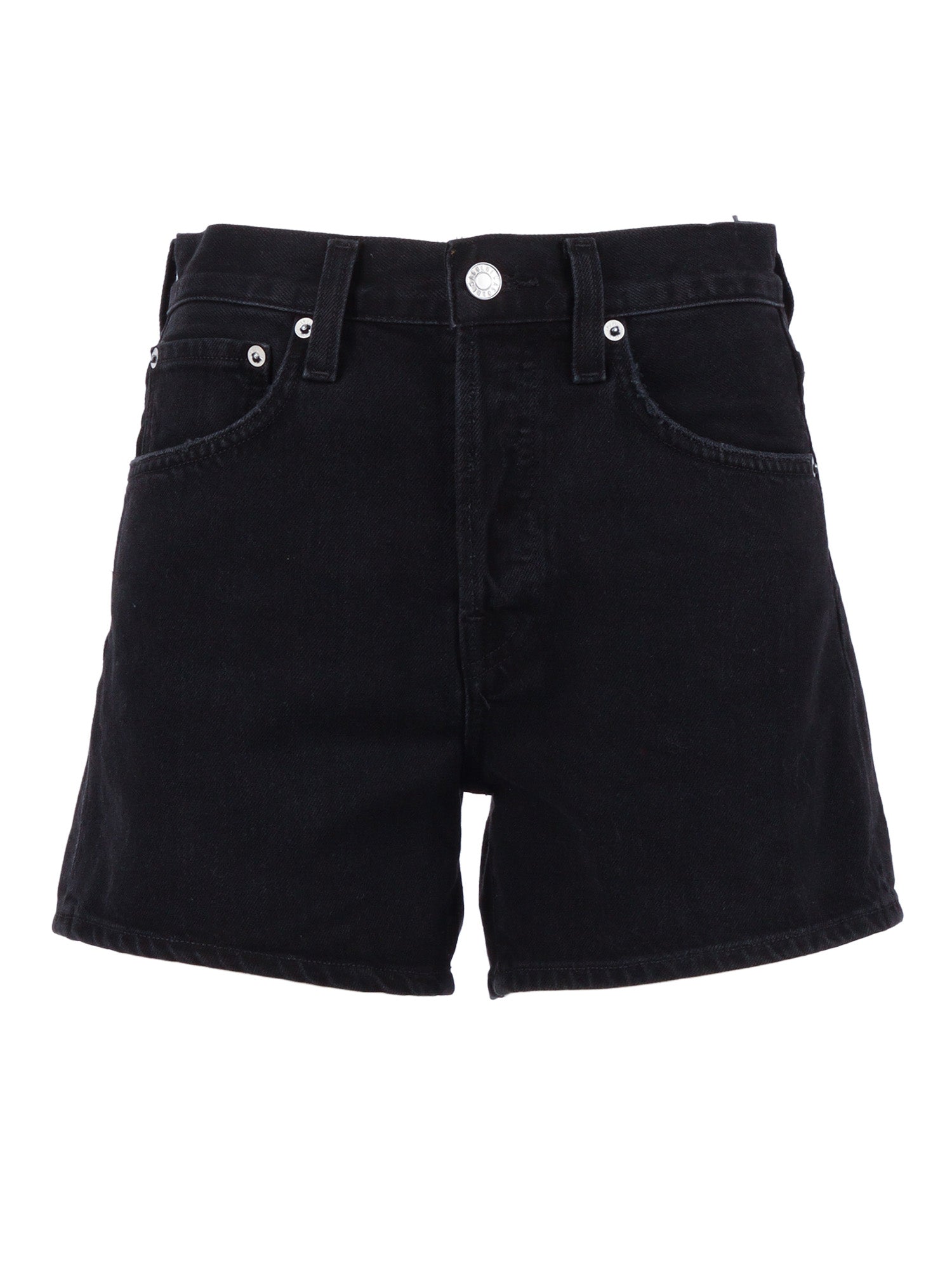 PARKER LNG LOOSE FIT VNT SHORT Black Regenerative Cotton Bermuda