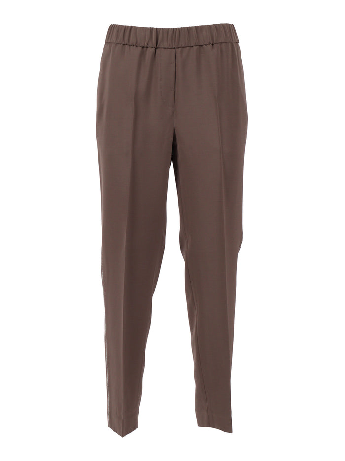 WOMAN TROUSERS Brown Pant