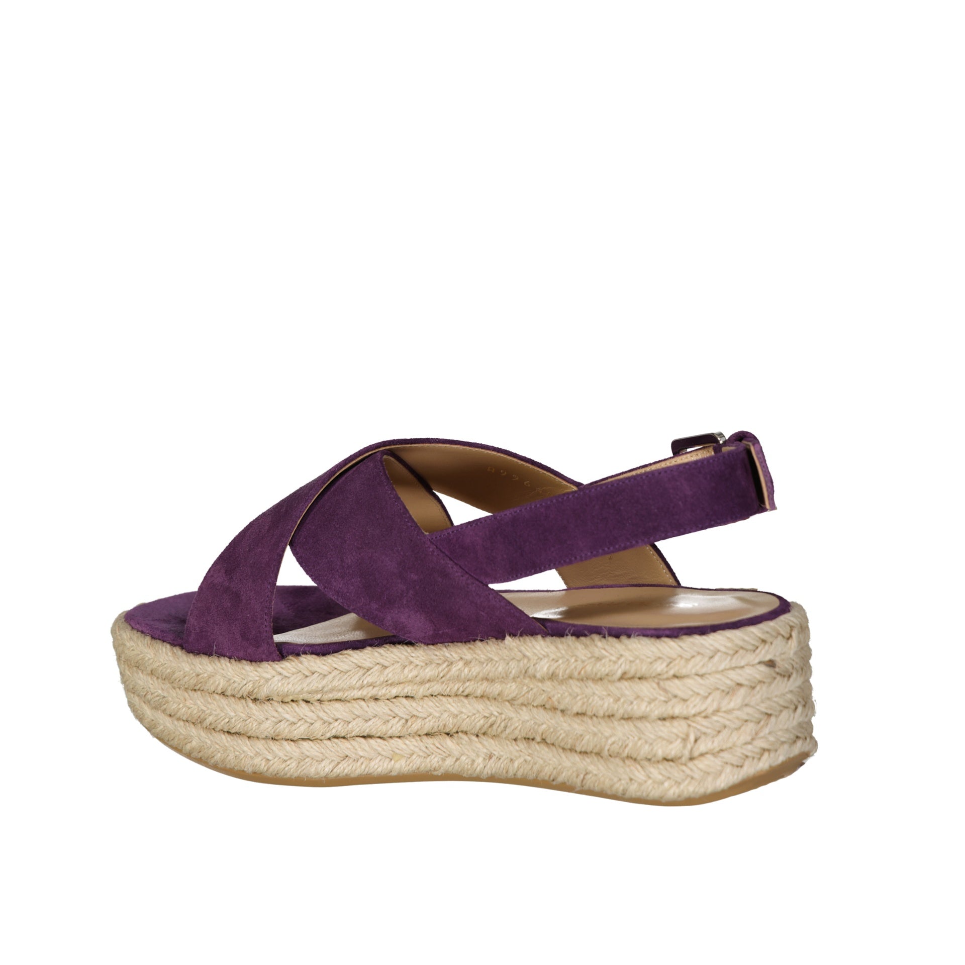 Sergio Rossi Leather Espadrilles Purple Calf