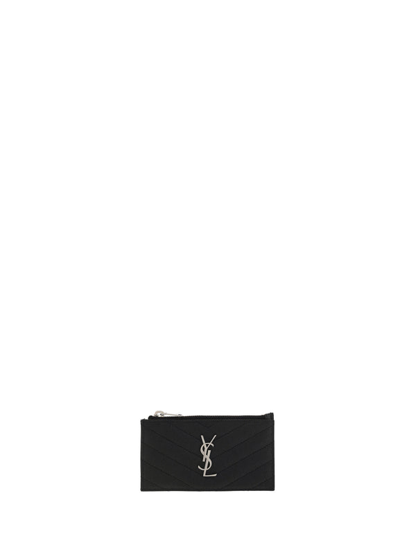 Saint Laurent 100% calf leather (Bos Taurus) wallet in black
