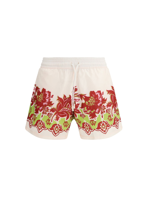 Etro 100% Polyester swim shorts in white