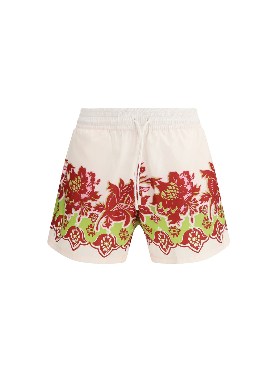 Etro 100% Polyester swim shorts in white