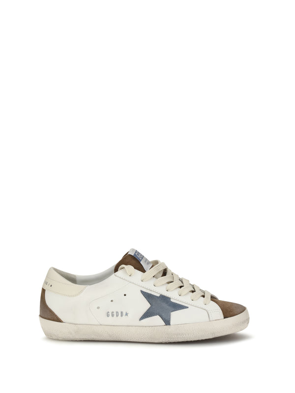 Super Star Sneakers White/brown/blue Denim/cream