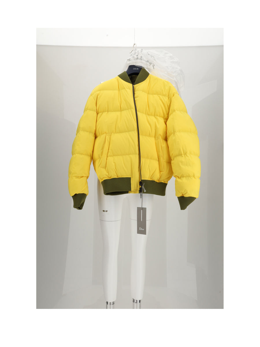 Bomber Jacket Reversible Green Cotton