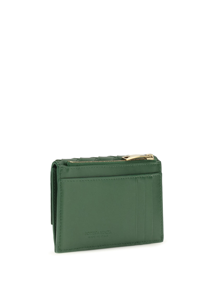 Card Holder Knot Brass Basil-muse Lamb Leather Wallets & Purses