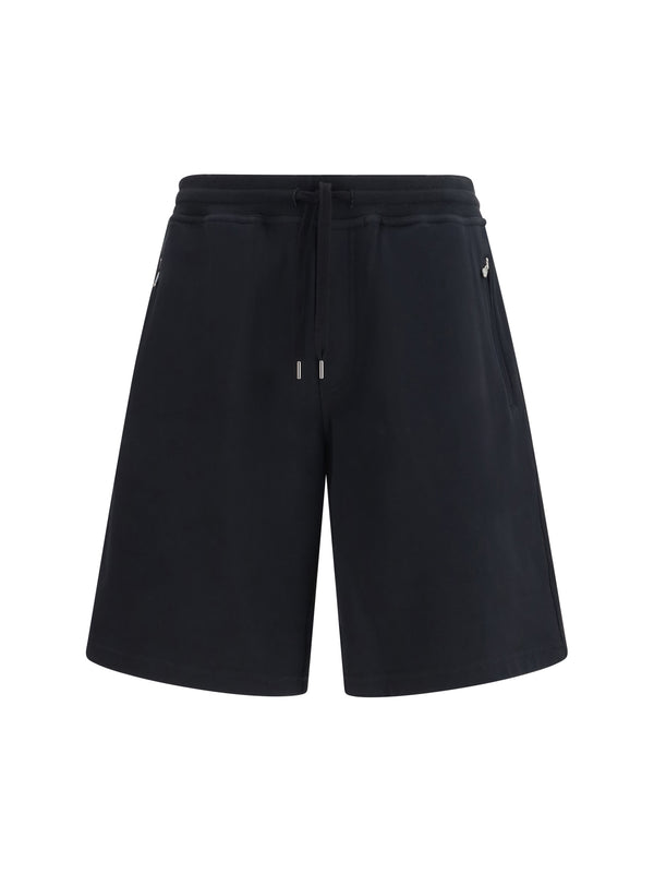 Brunello Cucinelli 95% COTTON; 5% POLYAMIDE jogger shorts in black