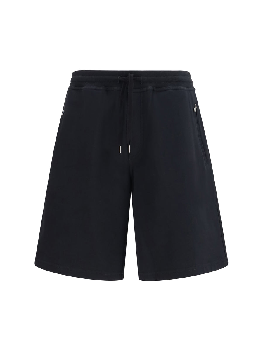Brunello Cucinelli 95% COTTON; 5% POLYAMIDE jogger shorts in black