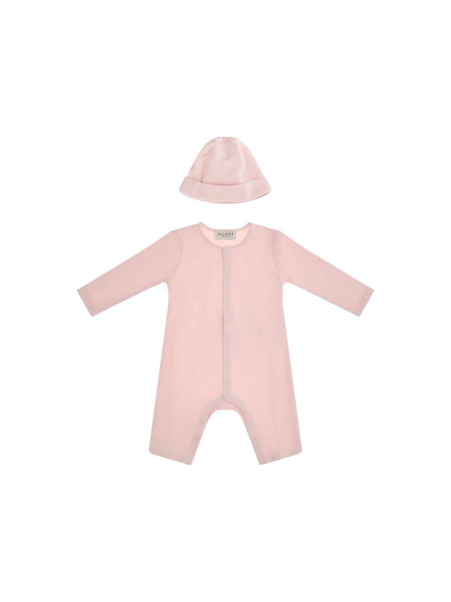 Gg Cotton Piqué Baby Gift Set Pink/mix Extras