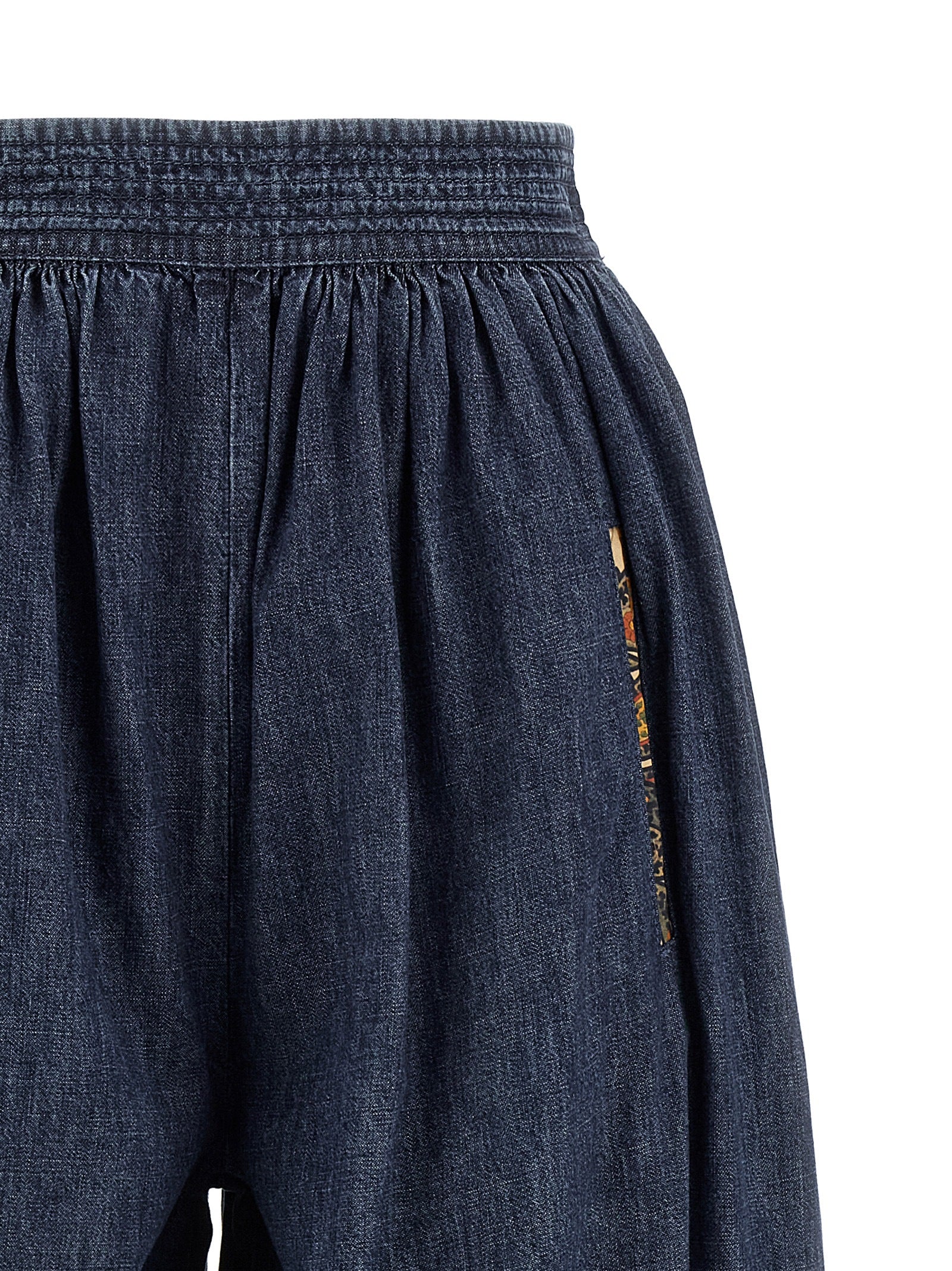 Valentino Garavani Denim Chambray pants Blue Cotton
