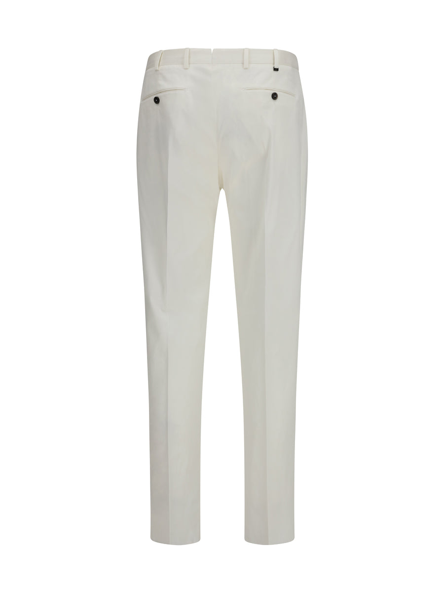 Trousers Union Silkochino Wool White Cotton