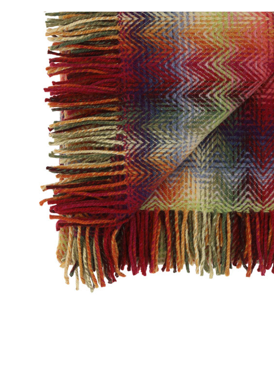 Blanket Montgomery Plaid Red Multicolour Red/multicolour Wool (ovis Aries) Cushions