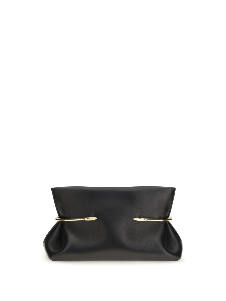 Pinch Soft Clutch Nappa Leather Black Clutches