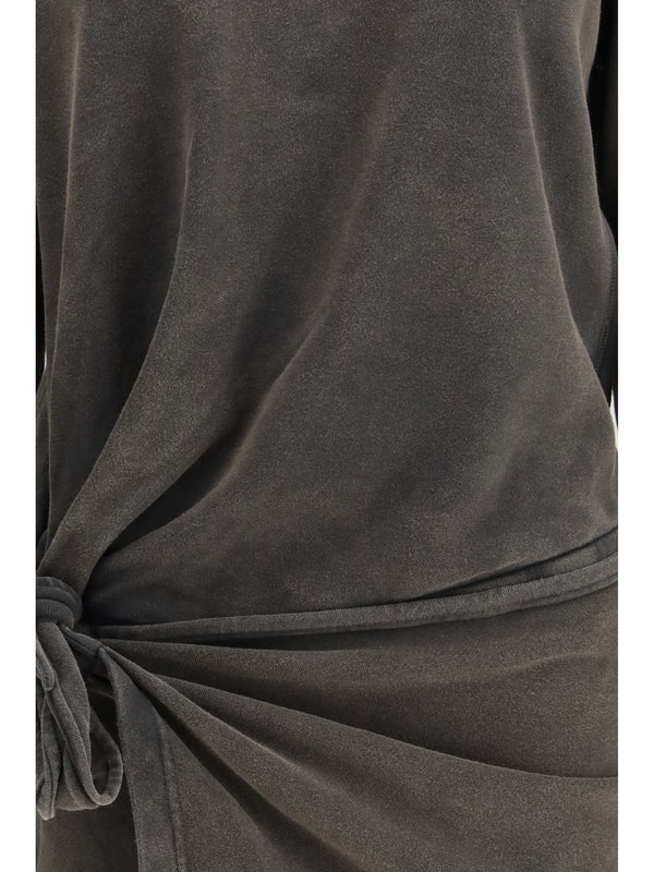Dress Zae Faded Black Cotton