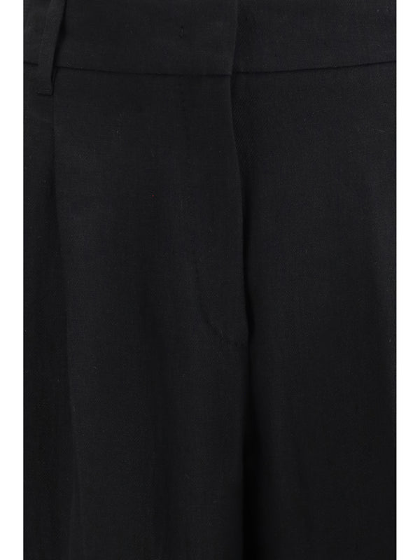 Trousers Mstsumero Linen Black