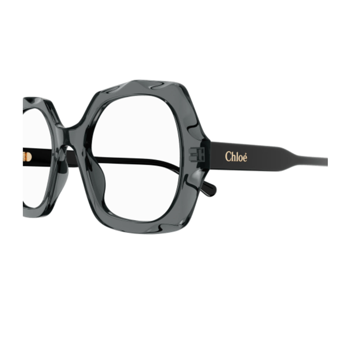 Chloé CH0228O Linea 001 Grey Black Transparent Grigio Acetate Occhiali Da Vista
