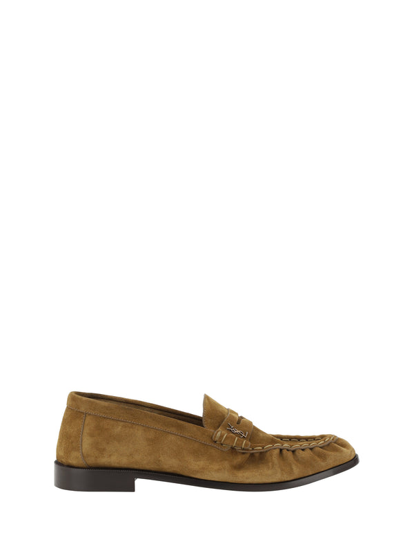 Saint Laurent 100% Calf Leather Bos Taurus loafer in brown
