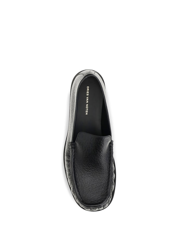 Leather Loafers Black