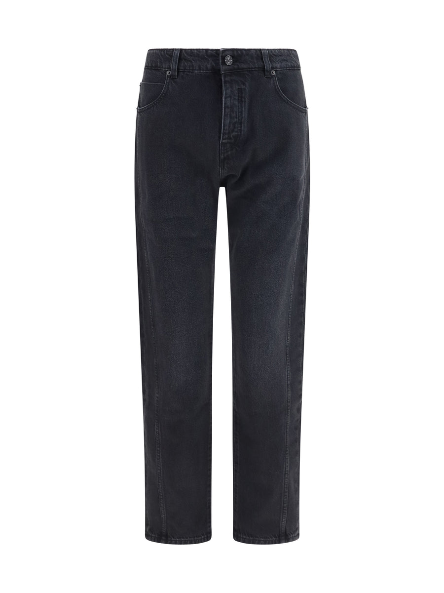 Balmain 100% Cotton jeans in black