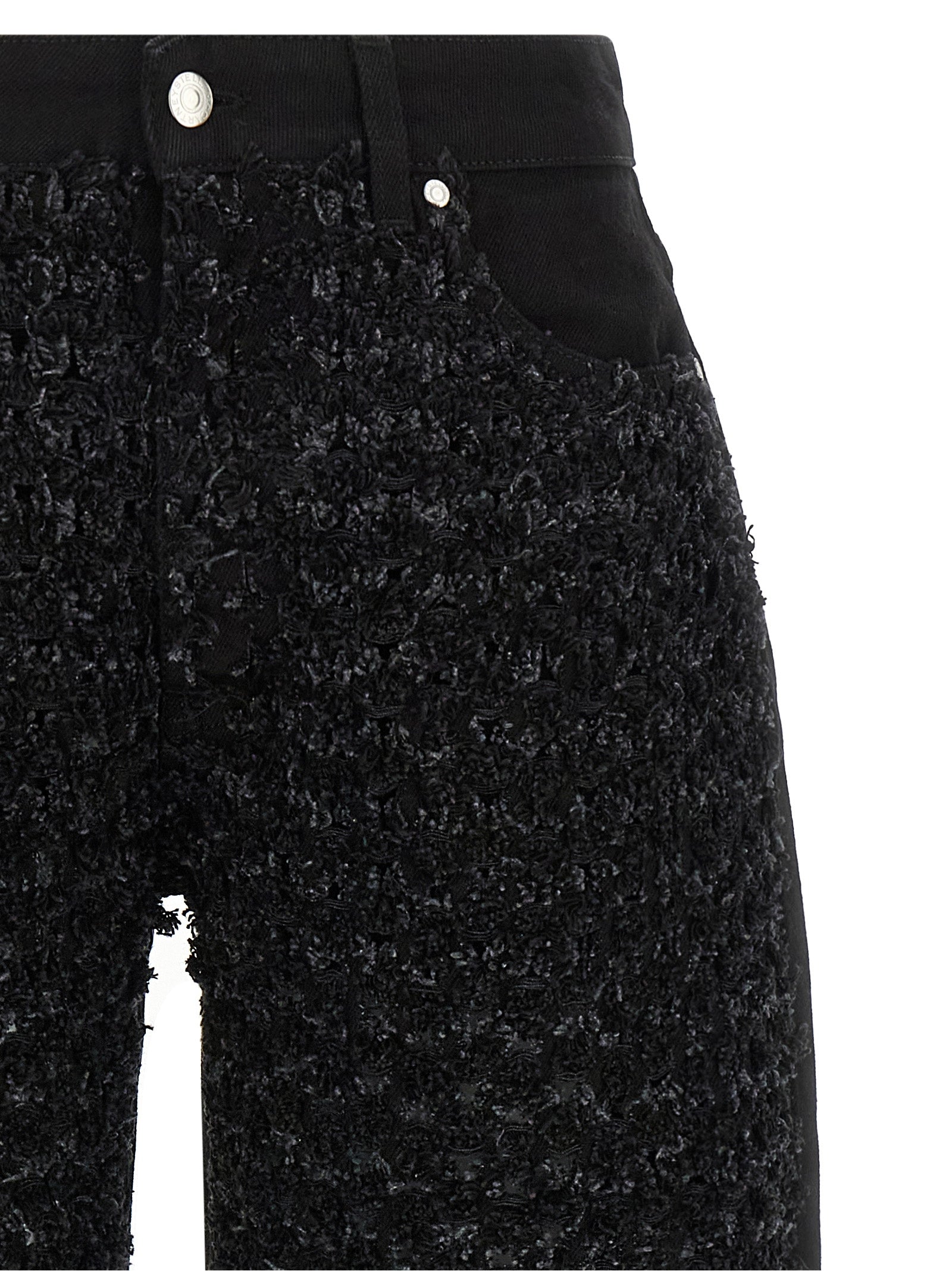 Bouclé jeans Black Cotton