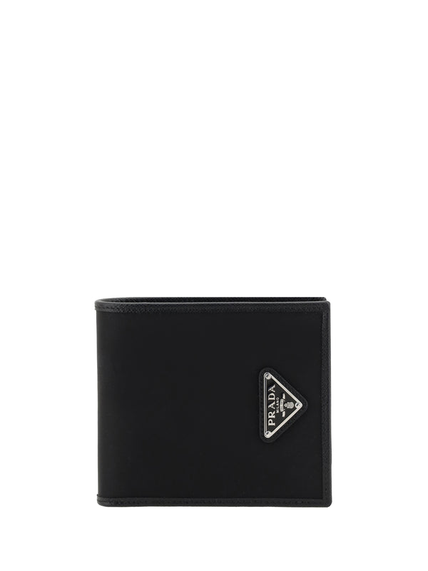 Prada 90% recycled polyamide wallet in black