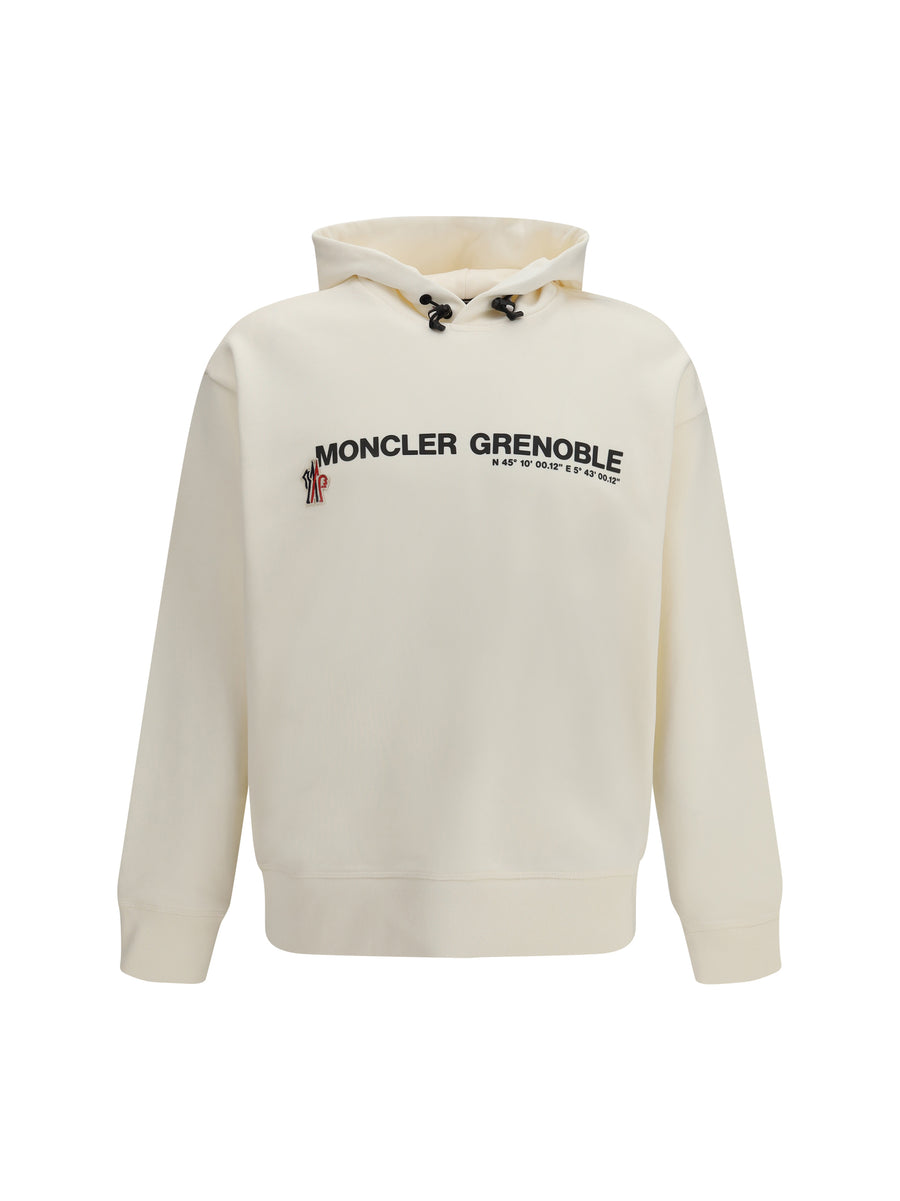 Moncler Grenoble 100% Cotton hoodie in cream