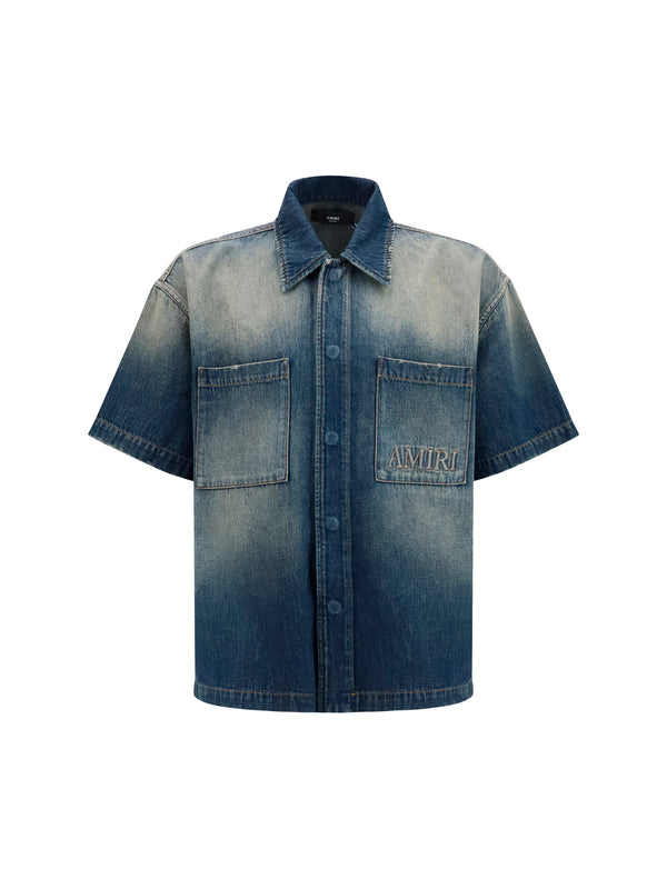 Amiri 100% Cotton shirt in blue