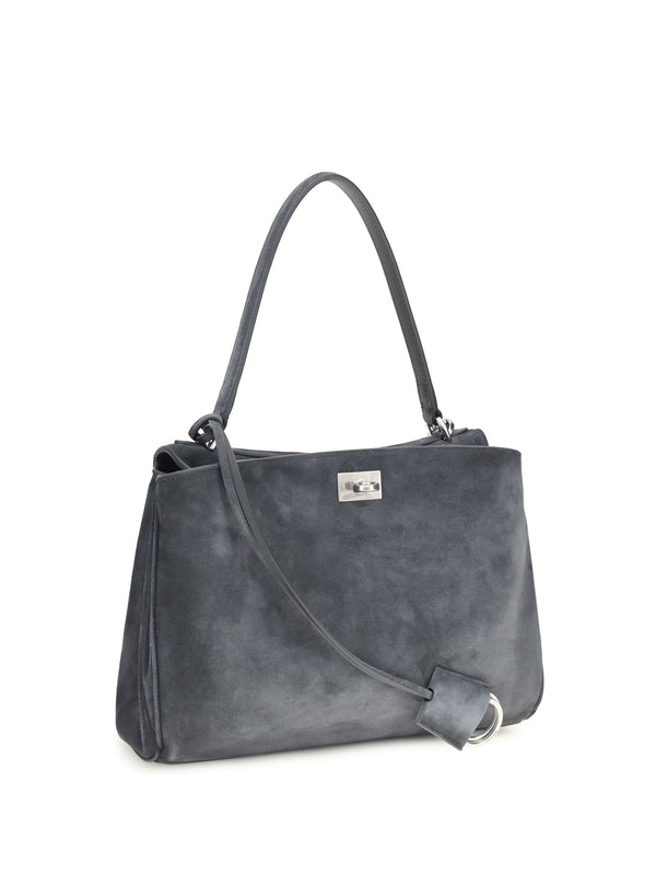 Handbag Rodeo Storm Grey Calf Leather Shoulder Bags