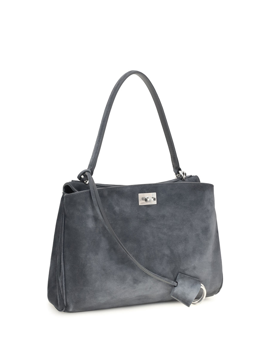 Handbag Rodeo Storm Grey Calf Leather Shoulder Bags
