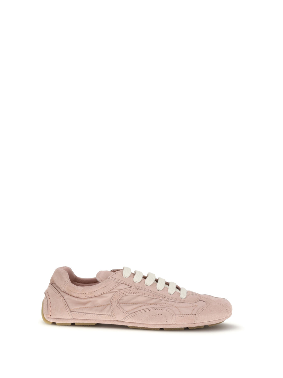 Prada Upper: 100% Lamb leather; Sole: 100% Rubber sneaker in pink