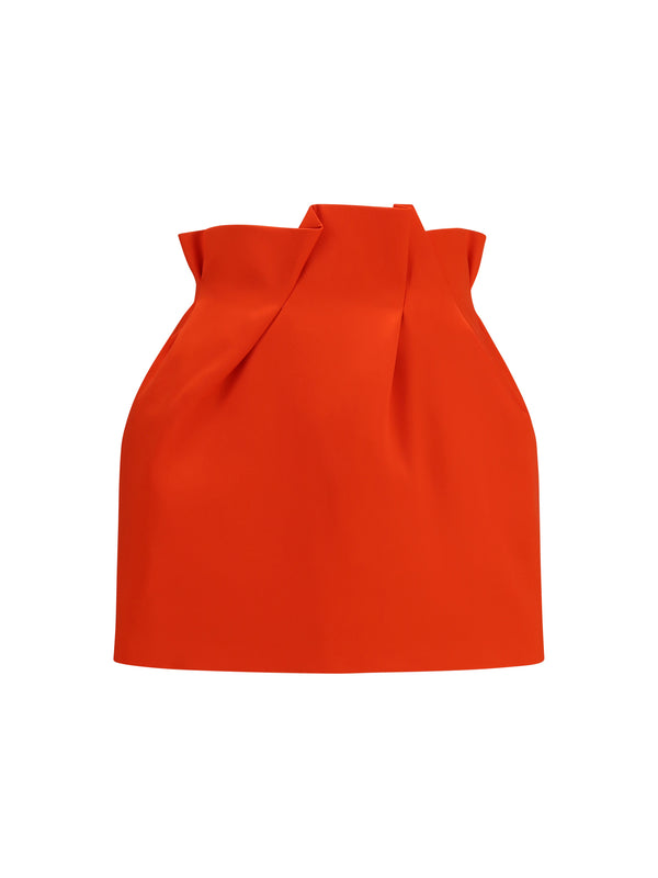 Magda Butrym 100% Silk skirt in red
