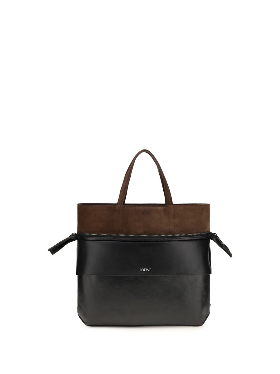 Tote Bag Small Switch Calfskin Black-Espresso Black/espresso Calf Leather Shoulder