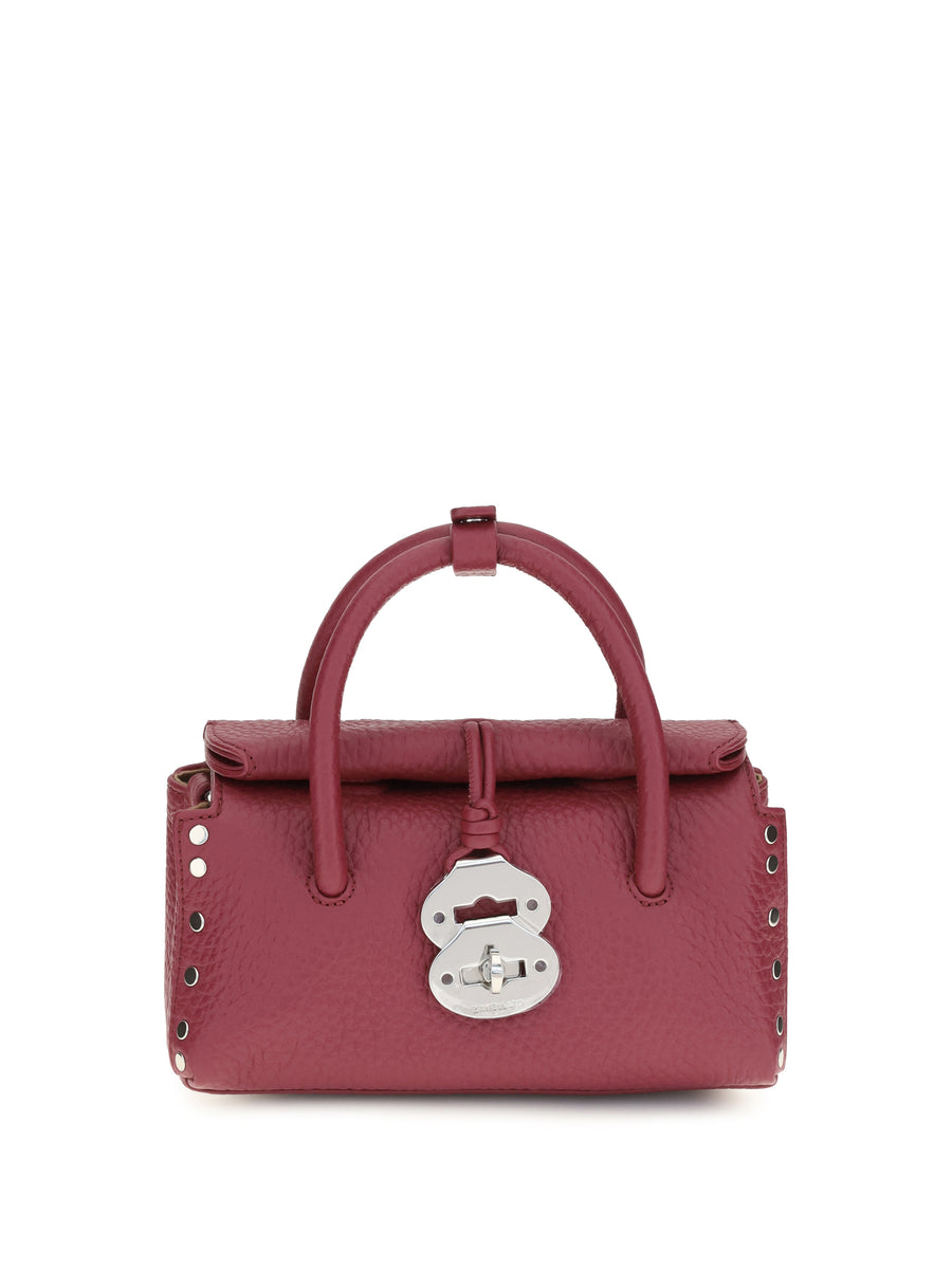 Zanellato 100% Calf Leather Bos Taurus top handle bag in pink