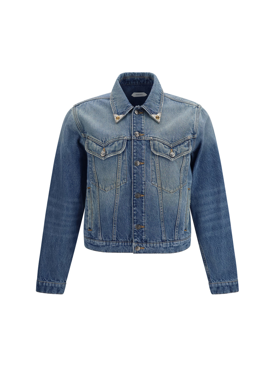 Versace 100% Cotton jacket in blue