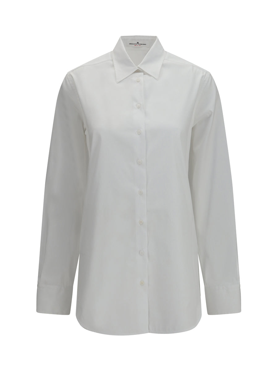 Ermanno Scervino 100% Cotton shirt in white