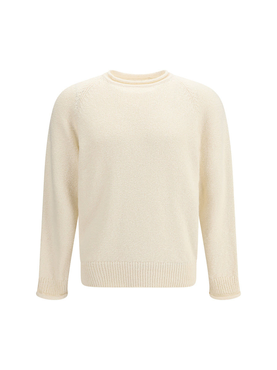 Umit Benan 100% cotton sweater in beige