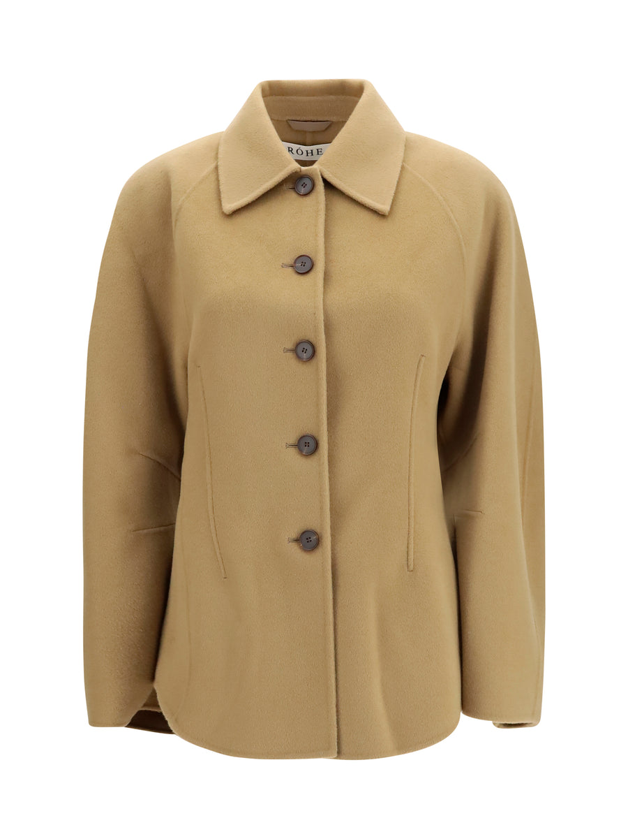 Rohe 95% Merino wool jacket in camel