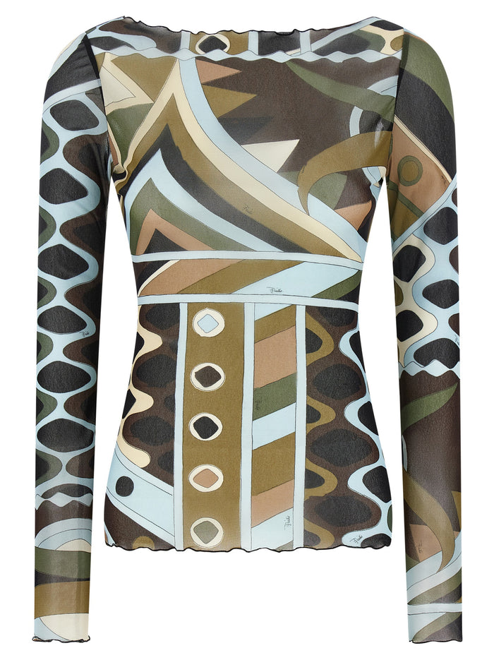 Vivara Top Green Polyamide T-shirt