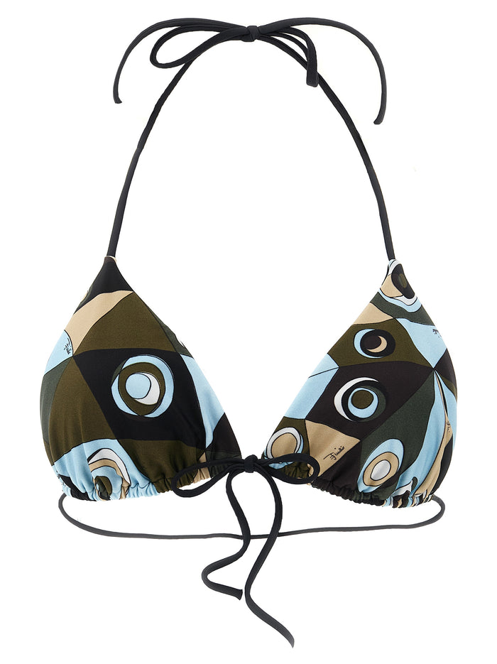 Triangle Bikini Top Multicolor Polyamide Beachwear