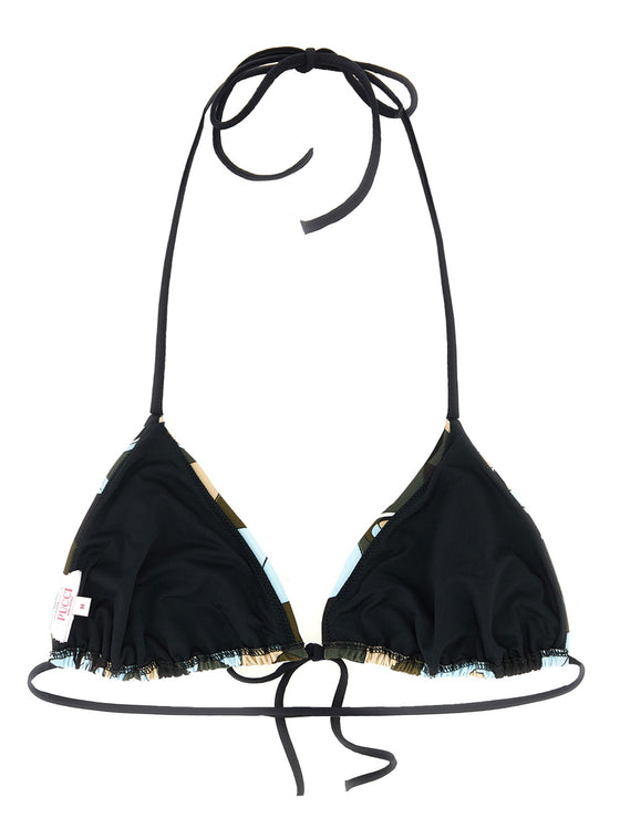 Triangle Bikini Top Multicolor Polyamide Beachwear