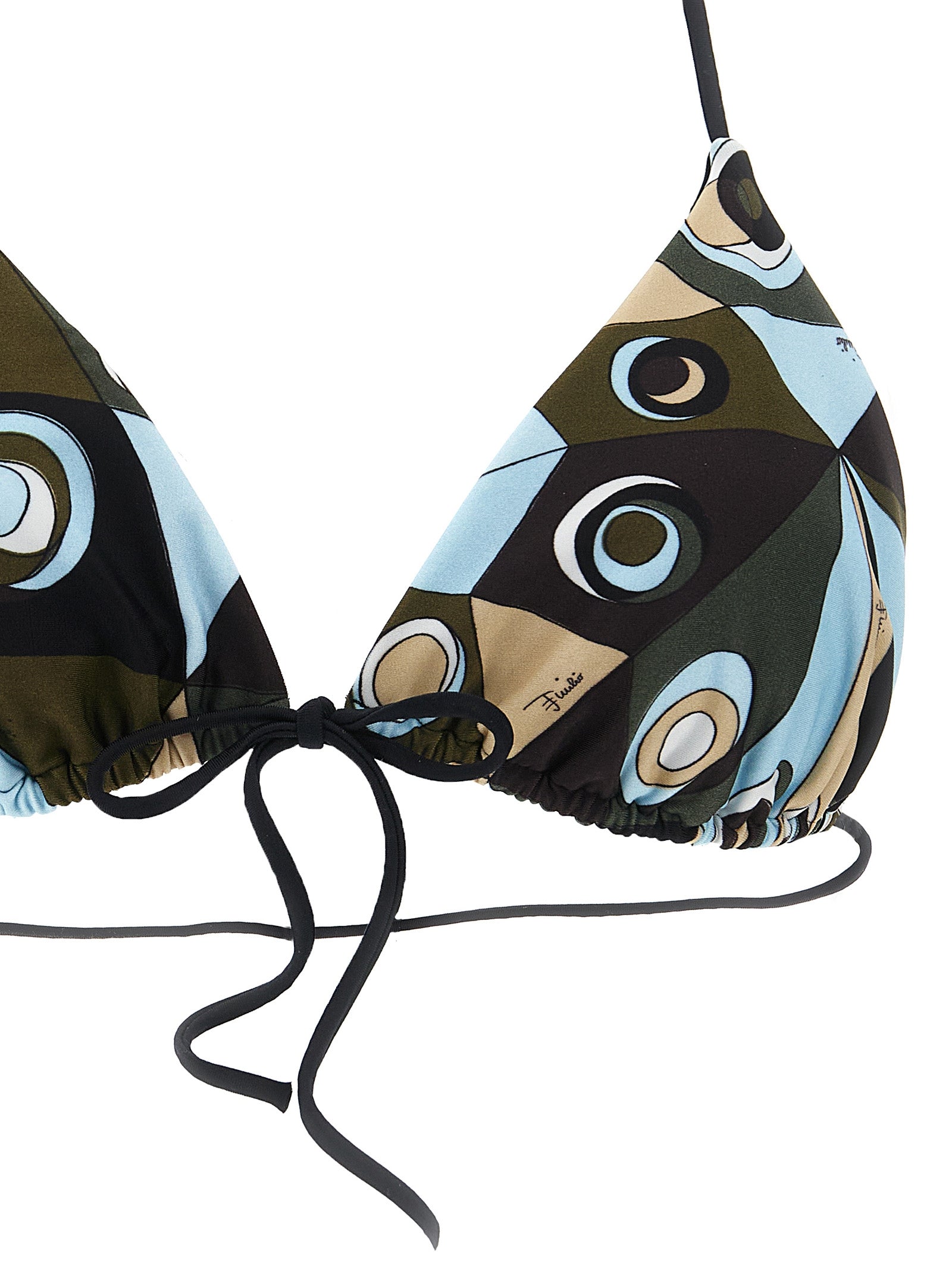 Triangle Bikini Top Multicolor Polyamide Beachwear